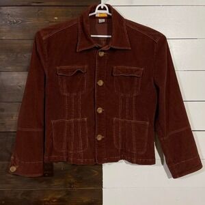 Vintage Maroon Corduroy Jacket